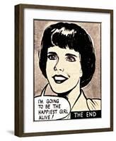 I'm Going To Be The Happiest Girl Alive-Roy Newby-Framed Giclee Print