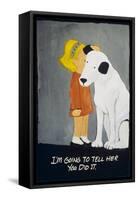 I’m Going to Tell Her You Did It-Jennie Cooley-Framed Stretched Canvas