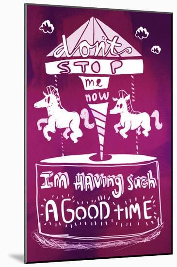 I'm Having Such A Good Time - Tommy Human Cartoon Print-Tommy Human-Mounted Giclee Print