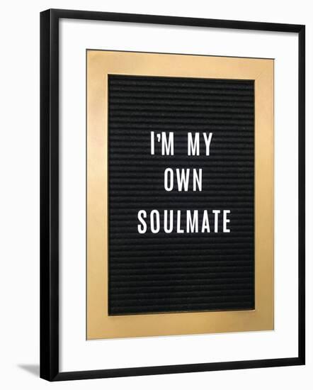 I'm My Own Soulmate-null-Framed Art Print