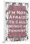 I'm Not Afraid to Call Myself a Feminist-null-Framed Art Print