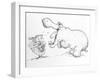 'I'm Not Scared of You, Mr Hippo'-Maylee Christie-Framed Giclee Print