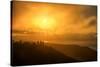 I'm On Fire, Misty Sun at Marin Headlands, San Francisco-Vincent James-Stretched Canvas