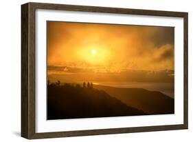 I'm On Fire, Misty Sun at Marin Headlands, San Francisco-Vincent James-Framed Photographic Print