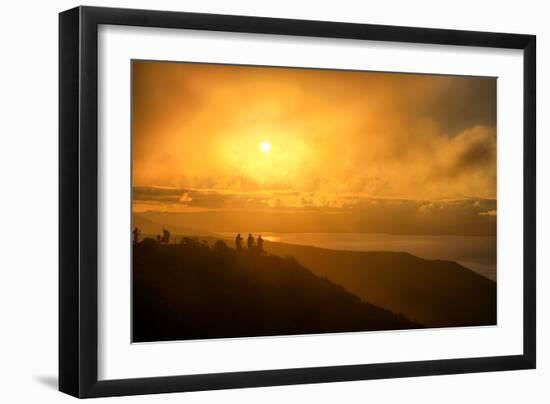 I'm On Fire, Misty Sun at Marin Headlands, San Francisco-Vincent James-Framed Photographic Print