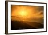 I'm On Fire, Misty Sun at Marin Headlands, San Francisco-Vincent James-Framed Photographic Print