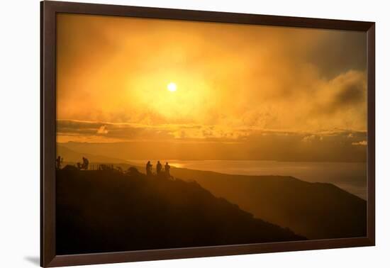 I'm On Fire, Misty Sun at Marin Headlands, San Francisco-Vincent James-Framed Photographic Print