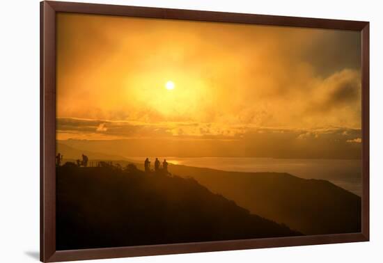 I'm On Fire, Misty Sun at Marin Headlands, San Francisco-Vincent James-Framed Photographic Print