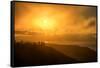 I'm On Fire, Misty Sun at Marin Headlands, San Francisco-Vincent James-Framed Stretched Canvas