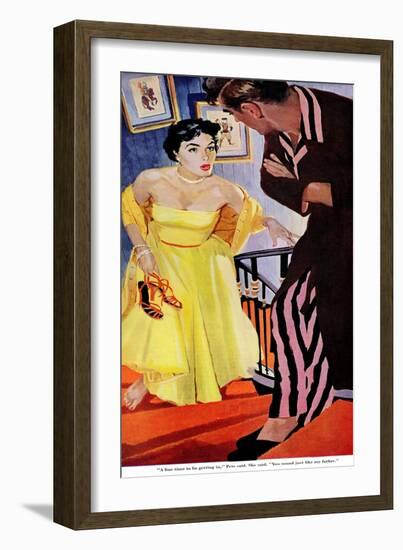 I'm Over 21  - Saturday Evening Post "Leading Ladies", October 31, 1953 pg.30-Robert Meyers-Framed Giclee Print