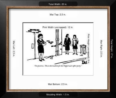 I M Positive This Is The Location For The Tupperware After Party New Yorker Cartoon Premium Giclee Print Drew Dernavich Allposters Com