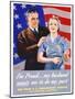 I'm Proud...My Husband Wants Me to Do My Part World War II Poster-John Newton Hewitt-Mounted Giclee Print