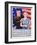 I'm Proud...My Husband Wants Me to Do My Part World War II Poster-John Newton Hewitt-Framed Giclee Print