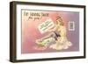 I'm Saving Them for You, Woman in Lingerie-null-Framed Art Print