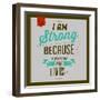 I'm Strong 1-Lorand Okos-Framed Art Print