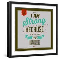 I'm Strong 1-Lorand Okos-Framed Art Print