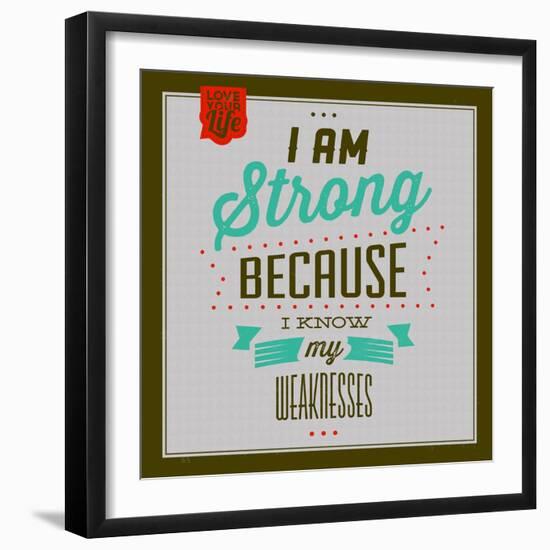 I'm Strong 1-Lorand Okos-Framed Art Print