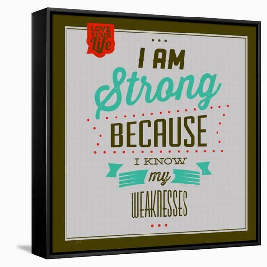 I'm Strong 1-Lorand Okos-Framed Stretched Canvas