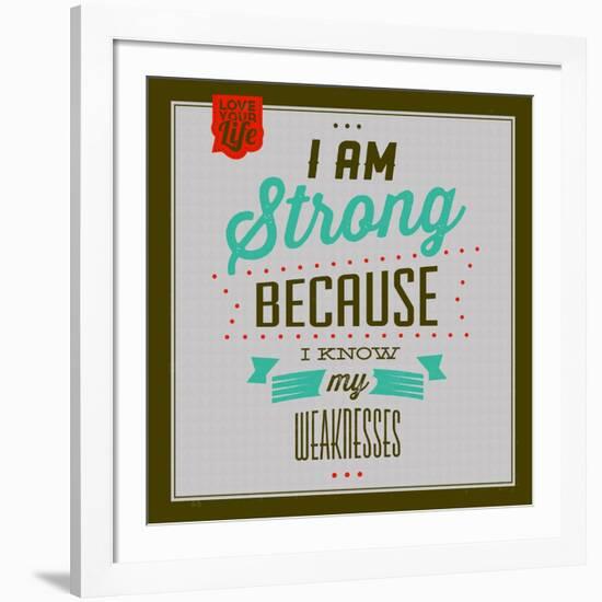 I'm Strong 1-Lorand Okos-Framed Art Print