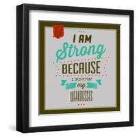 I'm Strong 1-Lorand Okos-Framed Art Print