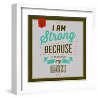 I'm Strong 1-Lorand Okos-Framed Art Print