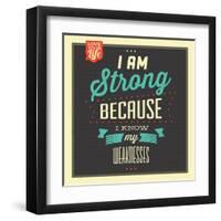 I'm Strong-Lorand Okos-Framed Art Print