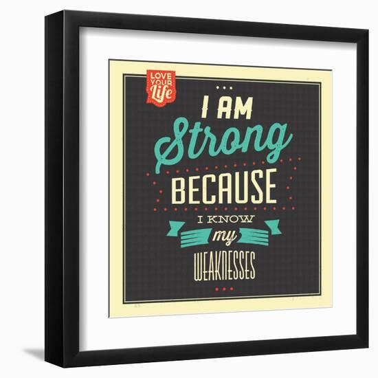 I'm Strong-Lorand Okos-Framed Art Print