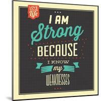 I'm Strong-Lorand Okos-Mounted Art Print