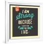 I'm Strong-Lorand Okos-Framed Art Print