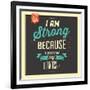 I'm Strong-Lorand Okos-Framed Art Print