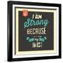 I'm Strong-Lorand Okos-Framed Art Print