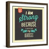 I'm Strong-Lorand Okos-Framed Art Print