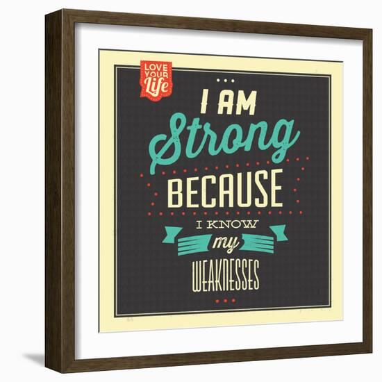 I'm Strong-Lorand Okos-Framed Art Print