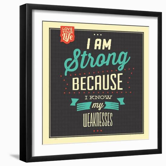 I'm Strong-Lorand Okos-Framed Art Print