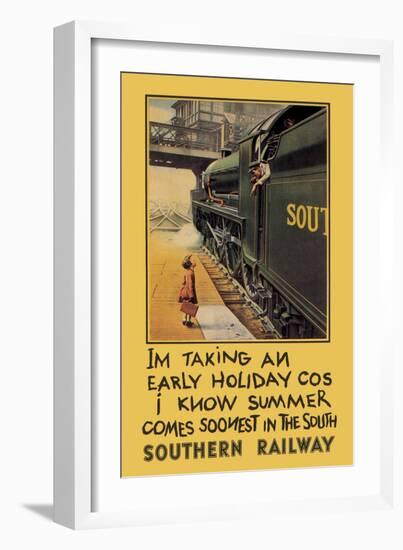 I'm Taking an Early Holiday-null-Framed Art Print