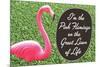 I'm the Pink Flamingo on the Great Lawn of Life Funny Poster Print-Ephemera-Mounted Poster