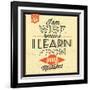 I'm Wise-Lorand Okos-Framed Art Print