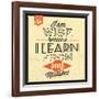 I'm Wise-Lorand Okos-Framed Art Print