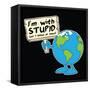 I'm with stupid-IFLScience-Framed Stretched Canvas