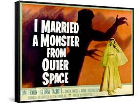 I Married A Monster From Outer Space, Gloria Talbott, 1958-null-Framed Stretched Canvas