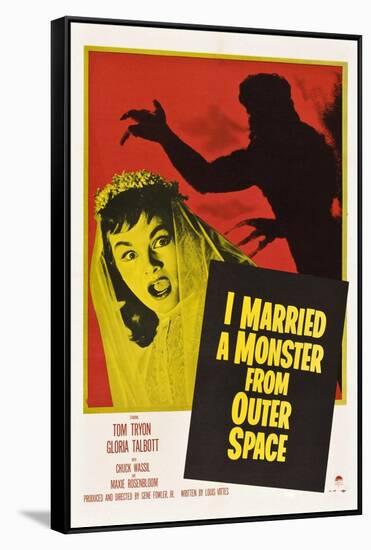 I Married A Monster From Outer Space, Tom Tryon, Gloria Talbott, 1958-null-Framed Stretched Canvas