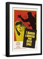 I Married A Monster From Outer Space, Tom Tryon, Gloria Talbott, 1958-null-Framed Photo