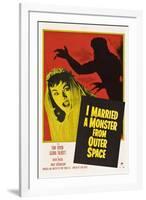 I Married A Monster From Outer Space, Tom Tryon, Gloria Talbott, 1958-null-Framed Photo