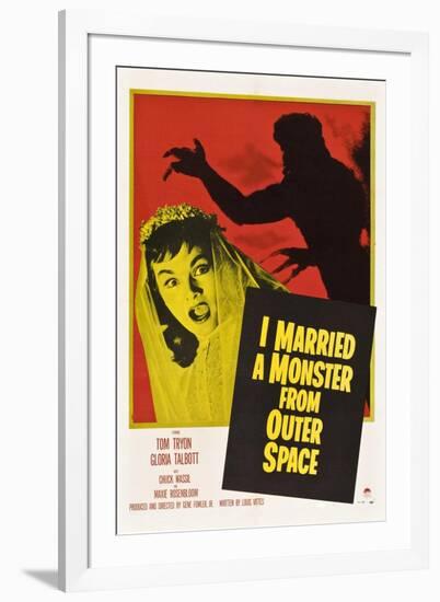 I Married A Monster From Outer Space, Tom Tryon, Gloria Talbott, 1958-null-Framed Photo