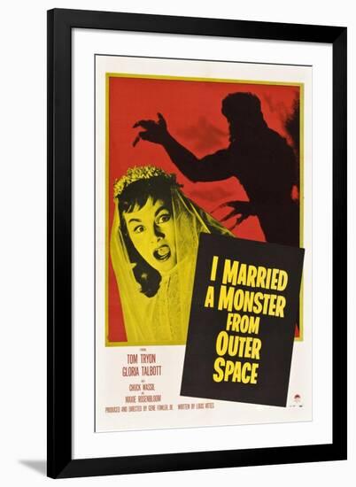 I Married A Monster From Outer Space, Tom Tryon, Gloria Talbott, 1958-null-Framed Photo