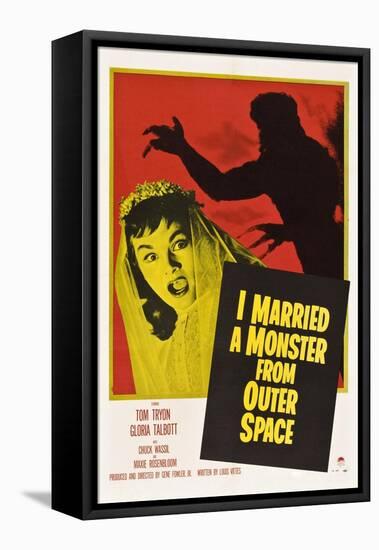 I Married A Monster From Outer Space, Tom Tryon, Gloria Talbott, 1958-null-Framed Stretched Canvas