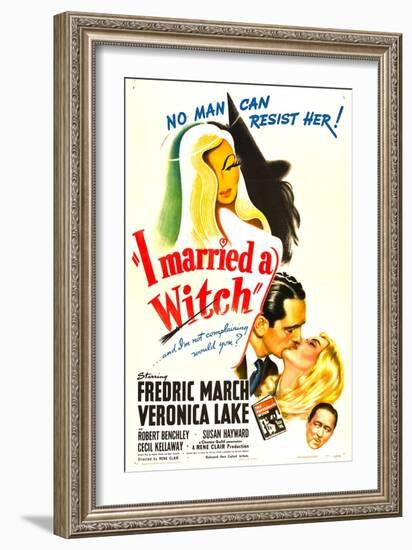 I Married a Witch, Fredric March, Veronica Lake, Robert Benchley, 1942-null-Framed Art Print