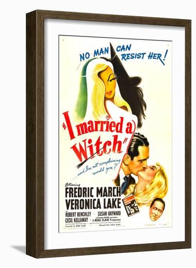 I Married a Witch, Fredric March, Veronica Lake, Robert Benchley, 1942-null-Framed Art Print