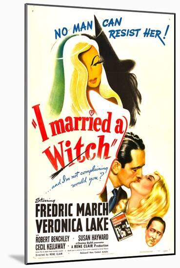 I Married a Witch, Fredric March, Veronica Lake, Robert Benchley, 1942-null-Mounted Art Print