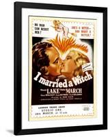 I Married a Witch, UK Movie Poster, 1942-null-Framed Art Print